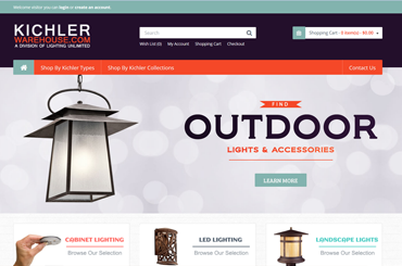Kichler Warehouse eCommerce Website Design